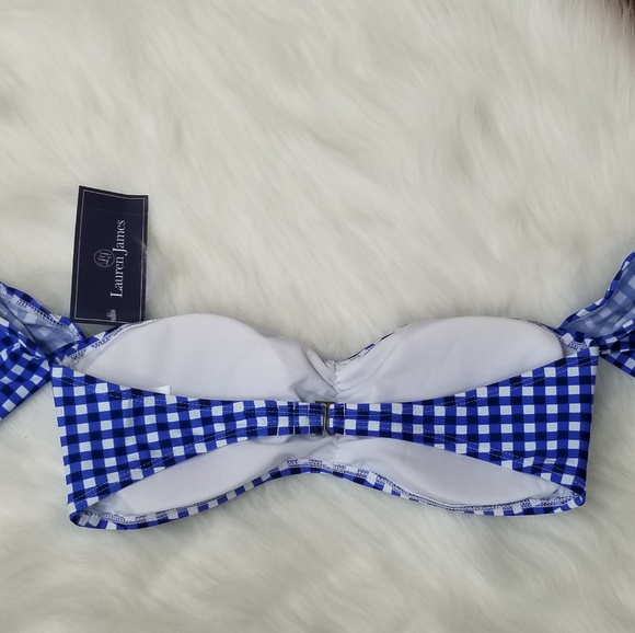 Navy Lauren James bralette bikini top - Picture 2 of 3